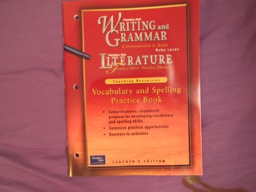 Writing and Grammar, Communication in Action: Literature: Timeless Voices Timeless Themes; Teaching Resources: Daily Language Practice [Paperback] none listed
