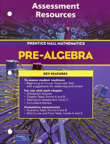 Prentice Hall Math Pre-Algebra Assessment Resources Blackline Masters 2004c [Loose Leaf] Prentice Hall