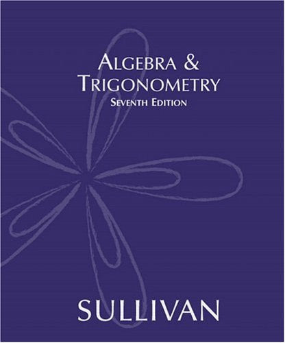 Algebra & Trigonometry Sullivan, Michael