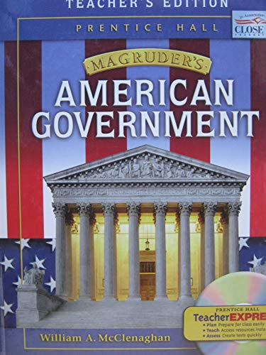 American Governemt (Magruder's) Teacher's Edition [Hardcover] Mcclenaghan