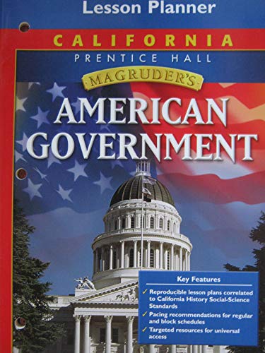 Prentice Hall MaGruder's American Government California Lesson Planner [Paperback] William A. McClenaghan