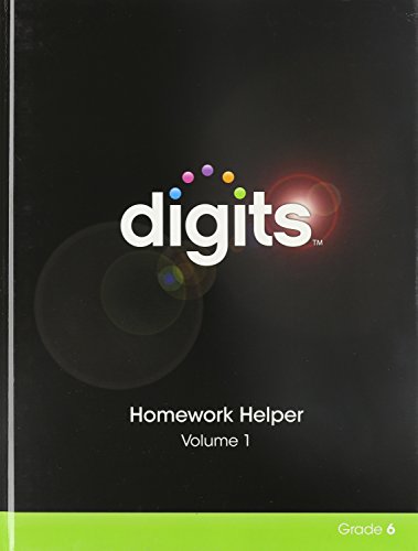 Digits Homework Helper Volume 1 Grade 6 [Hardcover] Savvas Learning Co