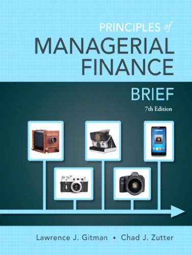 Principles Of Managerial Finance Brief