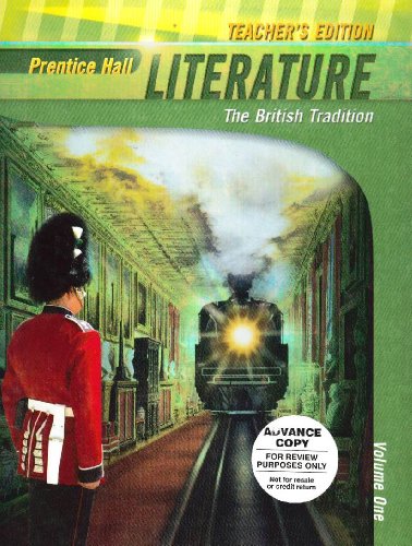 Literature: The British Tradition, Teachers Edition [Hardcover] Prentice Hall