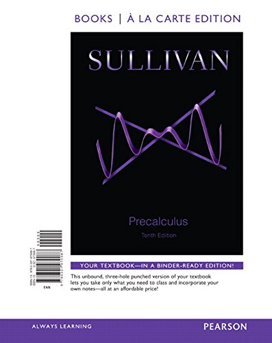 Precalculus Books A La Carte Edition Plus New Mylab Math Access Card Package