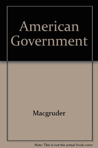 Magruder's American Government 1996 Teacher's Edition [Hardcover] MacGruder