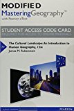 Modified Mastering Geography With Pearson Etext Standalone Access Card For The Cultural Landscape