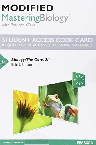 Modified Mastering Biology With Pearson Etext Standalone Access Card For Biology