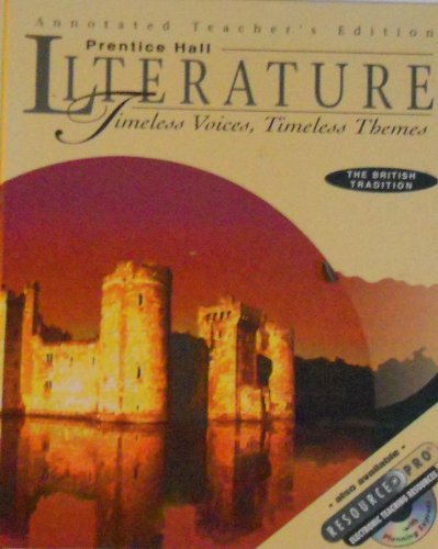 The British Tradition Annotated Teacher's Edition (Timeless Voices Timeless Themes) [Hardcover] Prentice Hall