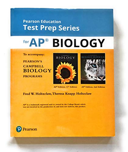 Test Prep Series AP Biology for Campbell Biology Programs [Paperback] Urry, Lisa A; Cain, Michael L