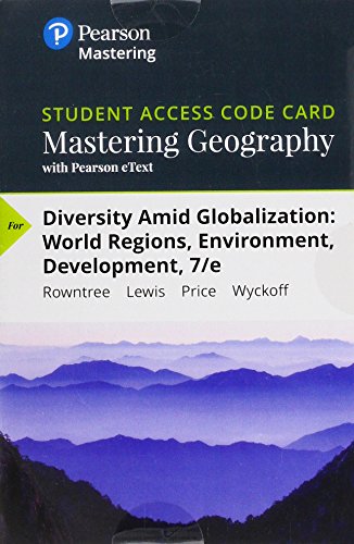 Mastering Geography With Pearson Etext Standalone Access Card For Diversity Amid Globalization
