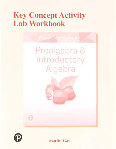 Mylab Math For Prealgebra & Introductory Algebra Access Card Plus Key Concept Activity Lab Workbook
