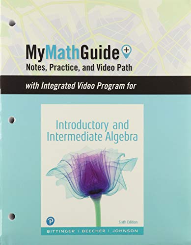 Mymathguide For Introductory & Intermediate Algebra Plus Mylab Math Access Card Package