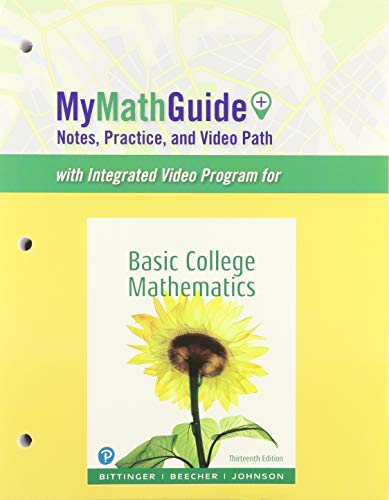 Mymathguide For Basic College Mathematics Plus Mylab Math Student Access Kit
