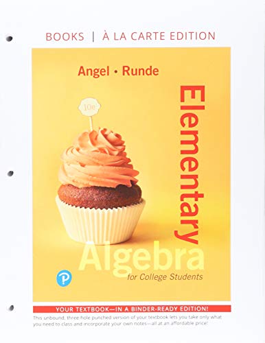 Elementary Algebra For College Students Books A La Carte Edition Plus Mylab Math 24 Month Access Card Package