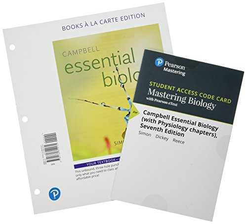Campbell Essential Biology Books A La Carte Plus Mastering Biology With Pearson Etext Access Card Package