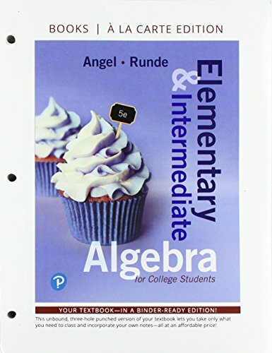 Elementary & Intermediate Algebra For College Students Books A La Carte Edition