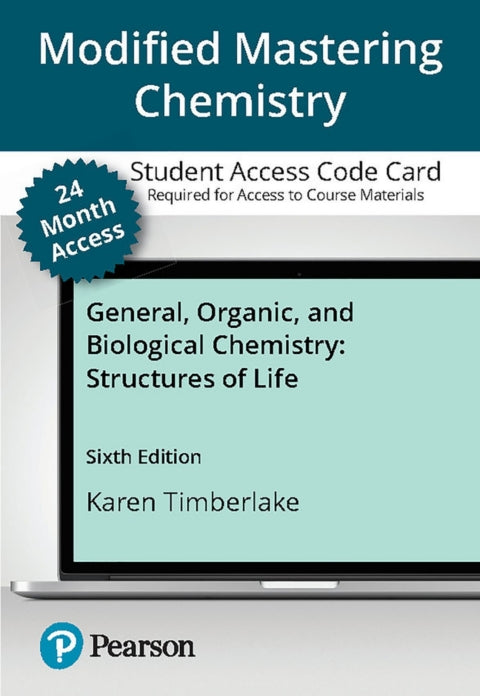 Modified Mastering Chemistry With Pearson Etext Standalone Access Card For General Organic & Biological Chemistry