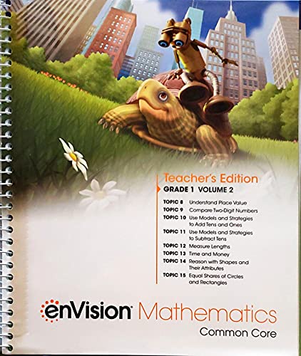 enVision Mathematics, Common Core, Grade 1, Volume 2, Topics 8-15, Teacher's edition, c.2020, 9780134954875, 0134954874 [Spiral-bound] Randall I. Charles; Zachary Champagne and Karen Karp
