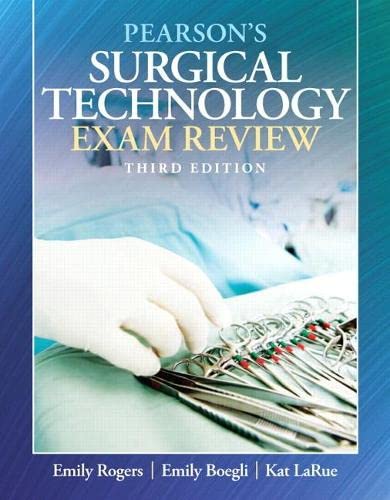 Pearsons Surgical Technology Exam Review