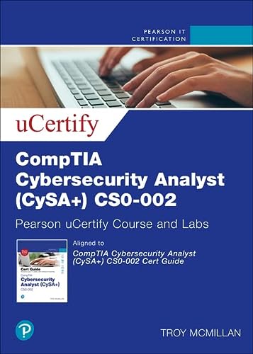 Comptia Cybersecurity Analyst Cysa+ Cs0 002 Cert Guide Pearson Ucertify Course & Labs Access Code Card 2e