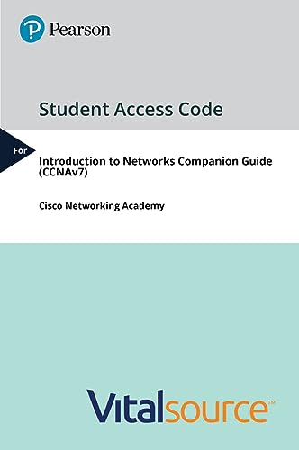 Access Code Card For Introduction To Networks Companion Guide Ccnav7