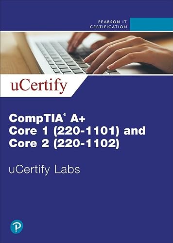 Comptia A+ Core 1 220 1101 & Core 2 220 1102 Ucertify Labs Access Code Card