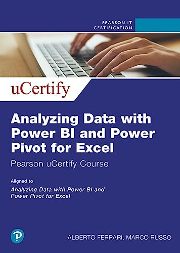 Analyzing Data With Power Bi & Power Pivot For Excel Pearson Ucertify Course Access Code Card