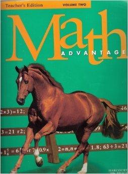 Math Advantage Volume Two Grade 4 Teacher's Edition [Hardcover] Harcourt School Publishers