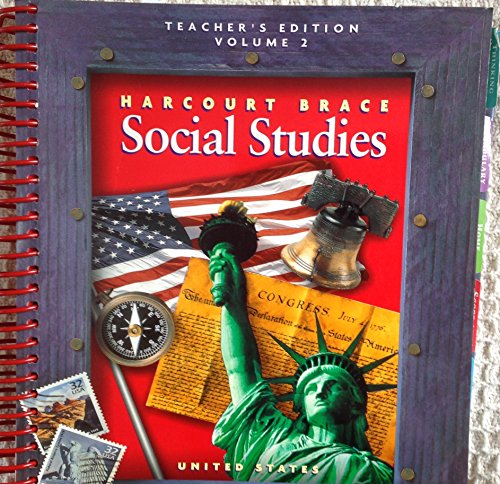 Social Studies, United States, Teacher's Edition, Vol. 2 [Hardcover] Harcourt Brace