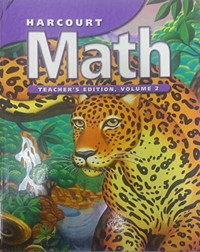 Harcourt Math, 6th Grade, Vol. 2, Teacher Edition Houghton Mifflin Harcourt