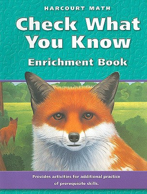 Math, Check What You Know Enrichment Book, Grade 5 Houghton Mifflin Company