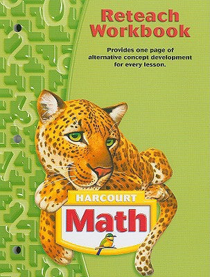 Reteach Workbook Grade 5 (Math 04) [Paperback] HSP