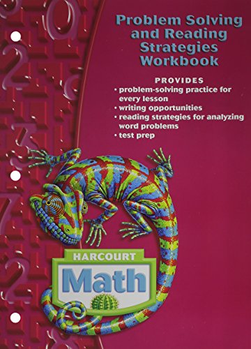 Harcourt Math: Problem Solving and Reading Strategies Workbook Grade 6 [Paperback] HARCOURT SCHOOL PUBLISHERS