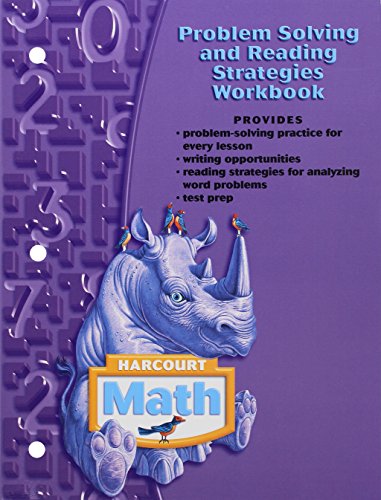 Harcourt Math: Problem Solving and Reading Strategies Workbook [Paperback] HARCOURT SCHOOL PUBLISHERS