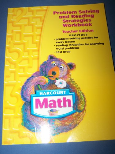 Harcourt Math Problem Solving and Reading Strategies Workbook Grade 1: Teacher Edition (Harcourt School Publishers Math) Harcourt School Publishers