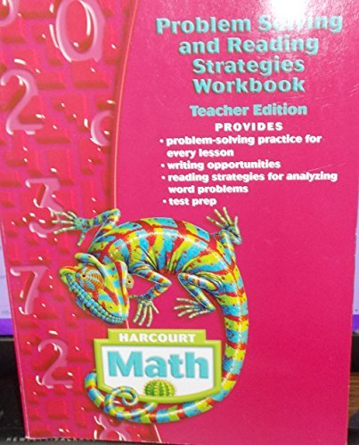Harcourt Math: Problem Solving and Reading Strategies Workbook Teacher Edition Grade 6 [Paperback] Harcourt Math