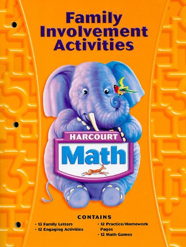 Harcourt Math: Family Involvement Activities Grade K [Paperback] HARCOURT SCHOOL PUBLISHERS