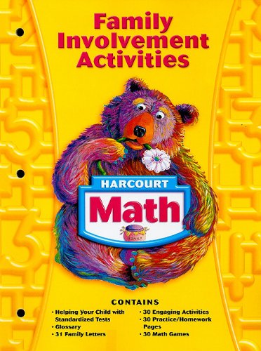 Harcourt Math: Family Involvement Activities Grade 1 [Paperback] HARCOURT SCHOOL PUBLISHERS