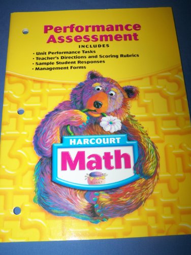 Harcourt Math, Grade 1: Performance Assessment, Teacher's Edition [Paperback] Harcourt School Publishers