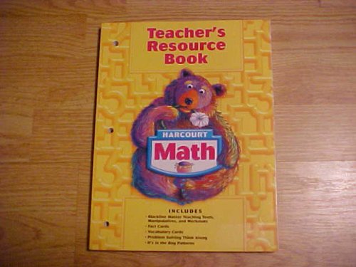 Harcourt Math,Grade 1, Teacher's Resource Book [Paperback] Harcourt School Publishers