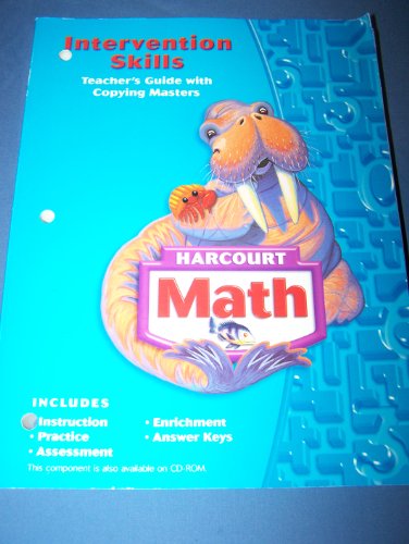 Harcourt School Publishers Math: Intrvtn Skl Tchr Gd W/C-Mstrs Grade 3 2004 [Paperback] Harcourt Inc.
