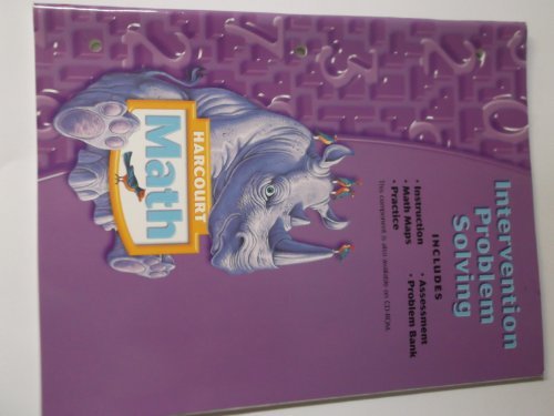 Harcourt Math: Intervention Problem Solving Workbook Grade 4 [Paperback] HARCOURT SCHOOL PUBLISHERS