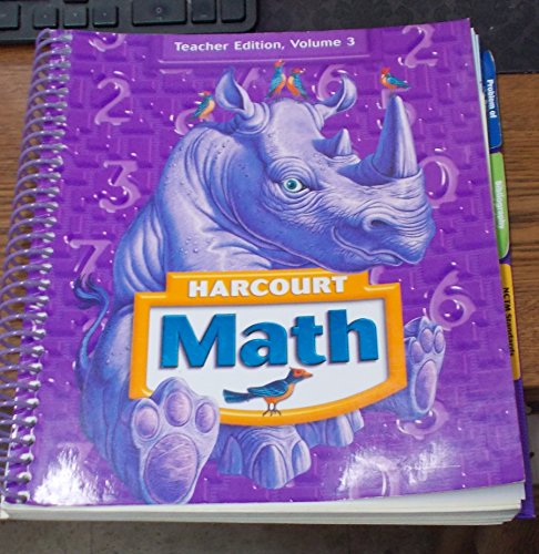 Harcourt Math, Teacher Edition, Grade 4, Volume 3 [Hardcover] Harcourt