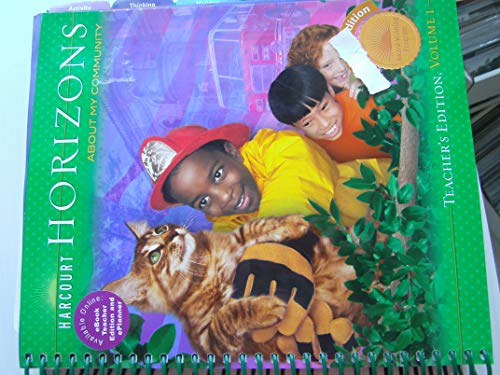 Harcourt Horizons, Teacher's Edition, Volume 1 Grade 2: About My Community [Hardcover] Harcourt School Publishers