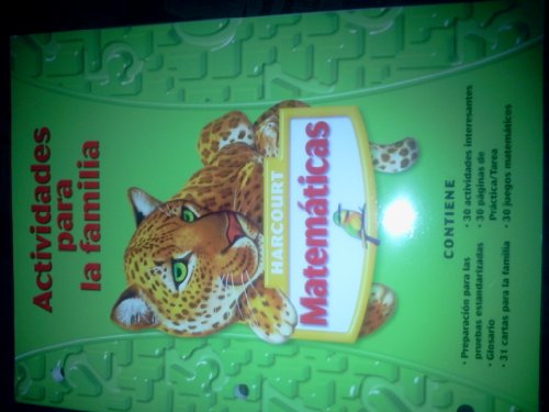 Harcourt School Publishers Matematicas: Family Involvemt ACT Bk Gr5;Harcourt School Publishers Matematicas (English and Spanish Edition) [Paperback] Harcourt School Publishers
