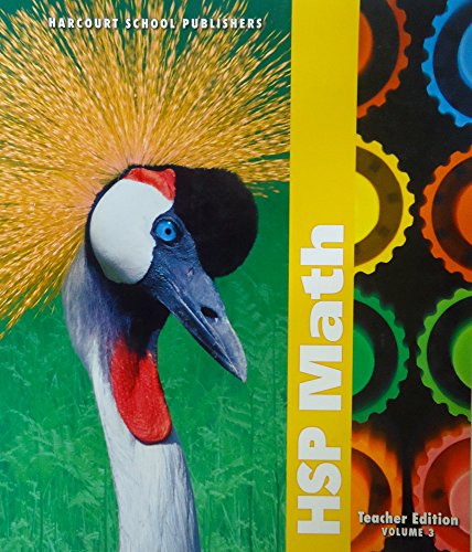 HSP Math, Teacher Edition, Grade 3, Vol. 3 [Hardcover] Maletsky