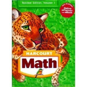 Harcourt Math, Vol. 1, Grade K, Teacher's Edition [Spiral-bound] Akey, Roby, Singer