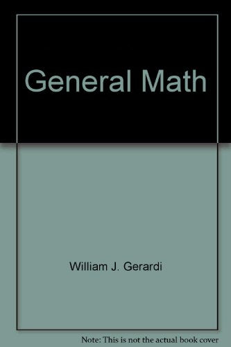 General Math [Hardcover] William J. Gerardi