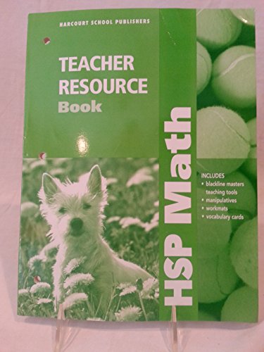 HSP Math: Teacher Resource Book Grade K [Paperback] Harcourt School Publishers